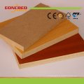 Panel de pared decorativo de grano de madera Melamina MDF